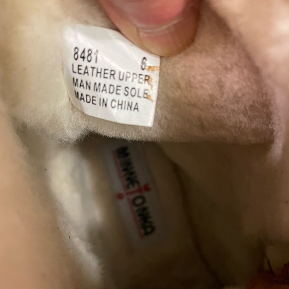 Minnetonka for J. Crew Double Fringe Suede Fur Lined Ankle Boots - Picture 10 of 13